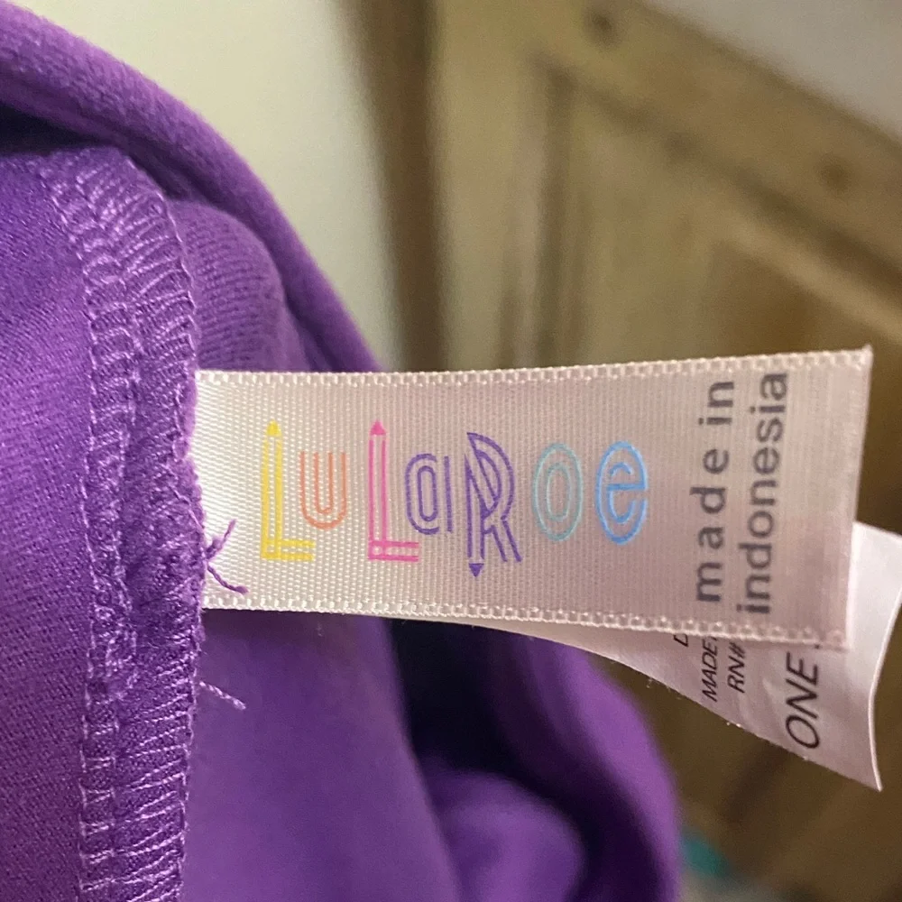 LuLaRoe girls Leggings Set - Red, Orange, Purple